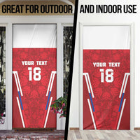 Custom Russia Football Door Cover Red Eagle Spirit - Wonder Print Shop