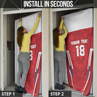Custom Russia Football Door Cover Red Eagle Spirit - Wonder Print Shop