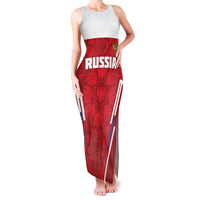 Custom Russia Football Family Matching Tank Maxi Dress and Hawaiian Shirt Red Eagle Spirit - Wonder Print Shop