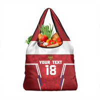 Custom Russia Football Grocery Bag Red Eagle Spirit - Wonder Print Shop