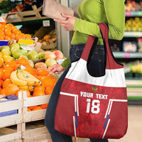 Custom Russia Football Grocery Bag Red Eagle Spirit - Wonder Print Shop