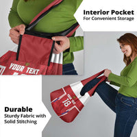 Custom Russia Football Grocery Bag Red Eagle Spirit - Wonder Print Shop