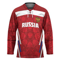 Custom Russia Football Hockey Jersey Red Eagle Spirit - Wonder Print Shop