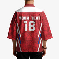 Custom Russia Football Kimono Red Eagle Spirit - Wonder Print Shop