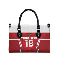 Custom Russia Football Leather Bag Red Eagle Spirit - Wonder Print Shop