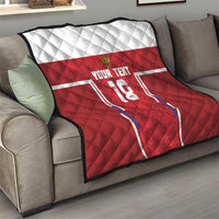 Custom Russia Football Quilt Red Eagle Spirit - Wonder Print Shop