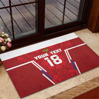 Custom Russia Football Rubber Doormat Red Eagle Spirit - Wonder Print Shop