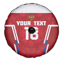 Custom Russia Football Spare Tire Cover Red Eagle Spirit - Wonder Print Shop