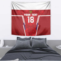 Custom Russia Football Tapestry Red Eagle Spirit - Wonder Print Shop