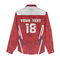 Custom Russia Football Women Casual Shirt Red Eagle Spirit - Wonder Print Shop
