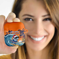 Cape Verde Christmas AirPods Case Shark Surfing Holiday Beach Style - Wonder Print Shop