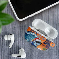 Cape Verde Christmas AirPods Case Shark Surfing Holiday Beach Style - Wonder Print Shop
