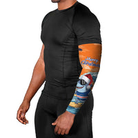 Cape Verde Christmas Arm Sleeves Shark Surfing Holiday Beach Style - Wonder Print Shop