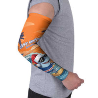 Cape Verde Christmas Arm Sleeves Shark Surfing Holiday Beach Style - Wonder Print Shop