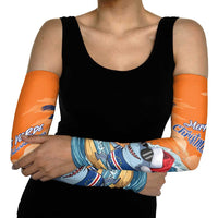 Cape Verde Christmas Arm Sleeves Shark Surfing Holiday Beach Style - Wonder Print Shop