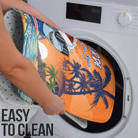 Cape Verde Christmas Bathroom Set Shark Surfing Holiday Beach Style - Wonder Print Shop