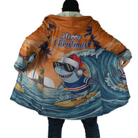 Cape Verde Christmas Cloak Shark Surfing Holiday Beach Style - Wonder Print Shop
