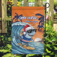 Cape Verde Christmas Garden Flag Shark Surfing Holiday Beach Style - Wonder Print Shop