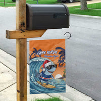 Cape Verde Christmas Garden Flag Shark Surfing Holiday Beach Style - Wonder Print Shop