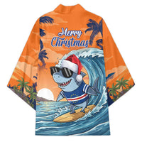 Cape Verde Christmas Kimono Shark Surfing Holiday Beach Style - Wonder Print Shop