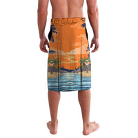 Cape Verde Christmas Lavalava Shark Surfing Holiday Beach Style - Wonder Print Shop