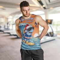 Cape Verde Christmas Men Tank Top Shark Surfing Holiday Beach Style - Wonder Print Shop