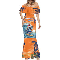 Cape Verde Christmas Mermaid Dress Shark Surfing Holiday Beach Style - Wonder Print Shop