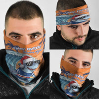 Cape Verde Christmas Neck Gaiter Shark Surfing Holiday Beach Style - Wonder Print Shop