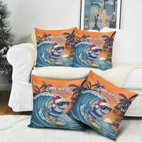Cape Verde Christmas Pillow Cover Shark Surfing Holiday Beach Style - Wonder Print Shop