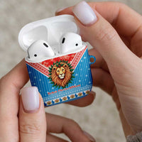 Luxembourg Christmas AirPods Case Schei Chreschtdeeg Xmas Pattern - Wonder Print Shop