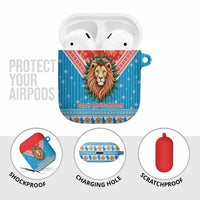 Luxembourg Christmas AirPods Case Schei Chreschtdeeg Xmas Pattern - Wonder Print Shop