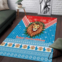 Luxembourg Christmas Area Rug Schei Chreschtdeeg Xmas Pattern - Wonder Print Shop