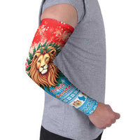 Luxembourg Christmas Arm Sleeves Schei Chreschtdeeg Xmas Pattern - Wonder Print Shop