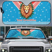 Luxembourg Christmas Auto Sun Shade Schei Chreschtdeeg Xmas Pattern - Wonder Print Shop