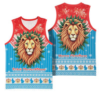 Luxembourg Christmas Basketball Jersey Schei Chreschtdeeg Xmas Pattern - Wonder Print Shop