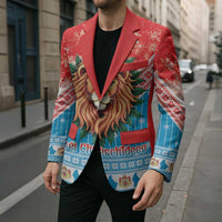 Luxembourg Christmas Blazer Schei Chreschtdeeg Xmas Pattern - Wonder Print Shop