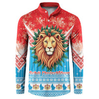 Luxembourg Christmas Button Sweatshirt Schei Chreschtdeeg Xmas Pattern - Wonder Print Shop