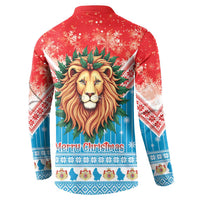 Luxembourg Christmas Button Sweatshirt Schei Chreschtdeeg Xmas Pattern - Wonder Print Shop