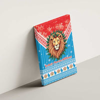 Luxembourg Christmas Canvas Wall Art Schei Chreschtdeeg Xmas Pattern - Wonder Print Shop