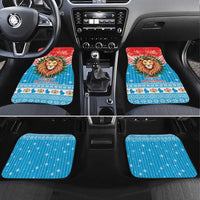 Luxembourg Christmas Car Mats Schei Chreschtdeeg Xmas Pattern - Wonder Print Shop