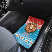 Luxembourg Christmas Car Mats Schei Chreschtdeeg Xmas Pattern - Wonder Print Shop