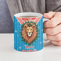 Luxembourg Christmas Ceramic Mug Schei Chreschtdeeg Xmas Pattern - Wonder Print Shop