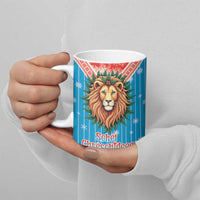 Luxembourg Christmas Ceramic Mug Schei Chreschtdeeg Xmas Pattern - Wonder Print Shop