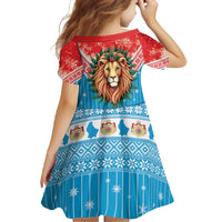 Luxembourg Christmas Family Matching Off Shoulder Maxi Dress and Hawaiian Shirt Schei Chreschtdeeg Xmas Pattern - Wonder Print Shop