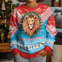 Luxembourg Christmas Kid Ugly Christmas Sweater Schei Chreschtdeeg Xmas Pattern - Wonder Print Shop