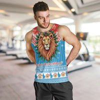 Luxembourg Christmas Men Tank Top Schei Chreschtdeeg Xmas Pattern - Wonder Print Shop