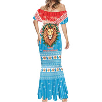 Luxembourg Christmas Mermaid Dress Schei Chreschtdeeg Xmas Pattern - Wonder Print Shop