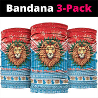 Luxembourg Christmas Neck Gaiter Schei Chreschtdeeg Xmas Pattern - Wonder Print Shop