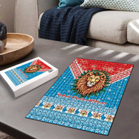 Luxembourg Christmas Puzzle Schei Chreschtdeeg Xmas Pattern - Wonder Print Shop