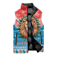Luxembourg Christmas Sleeveless Puffer Jacket Schei Chreschtdeeg Xmas Pattern - Wonder Print Shop